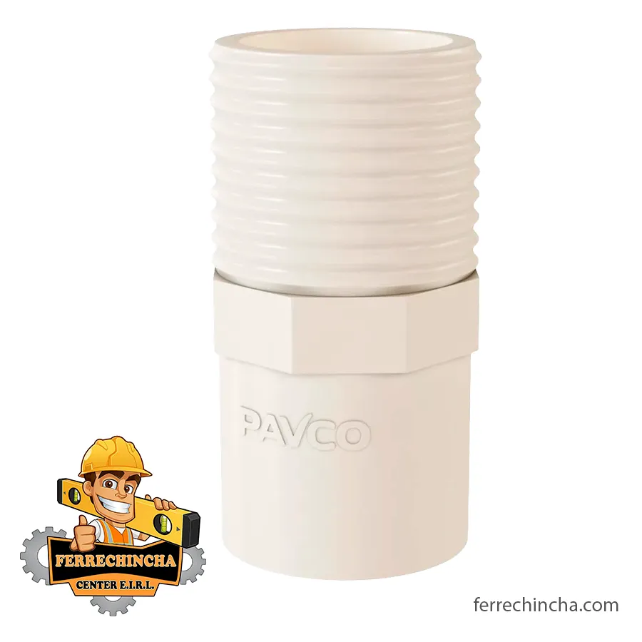 Adaptador 1/2 CPVC Agua caliente Pavco A1C