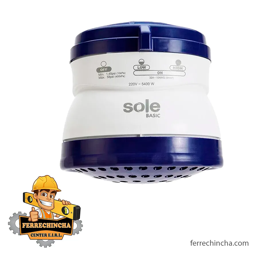 Ducha eléctrica Sole 5400 W