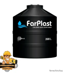 Tanque elevado Farplast 2600 lt. Negro
