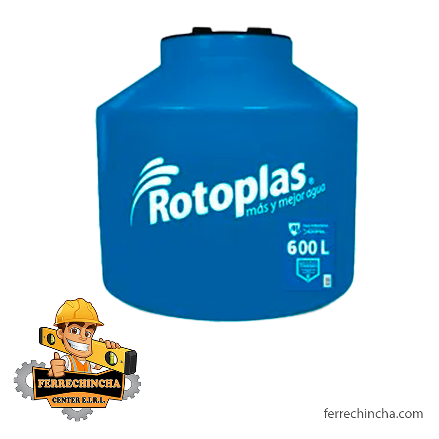 Tanque elevado Rotoplas 600 litros color azul
