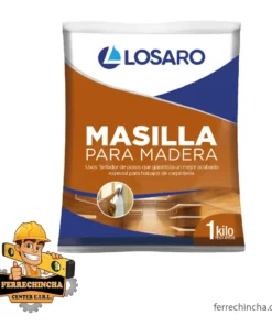 Masilla p/madera x 1 kg Losaro