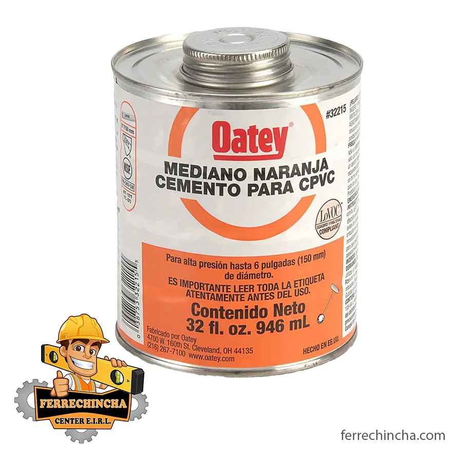 Pegamento CPVC 1/32 oatey naranja Weld all