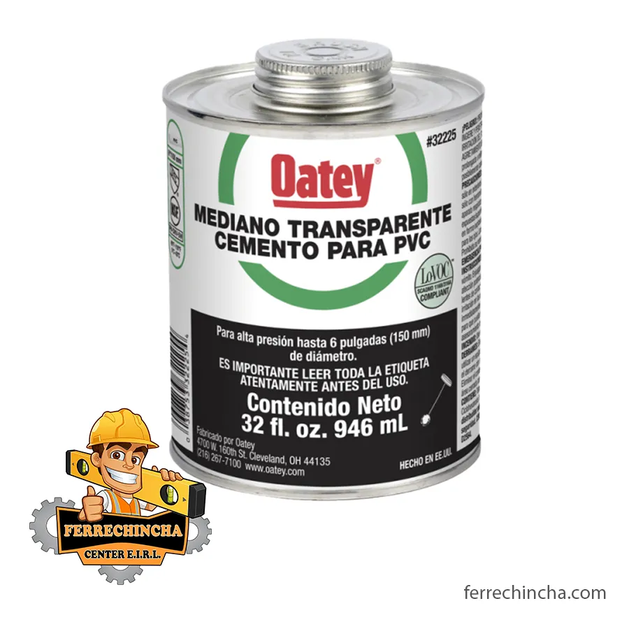 Pegamento oatey 1/4 negro