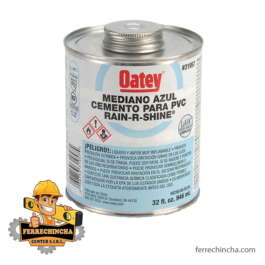 Pegamento pvc oatey 1/4 azul