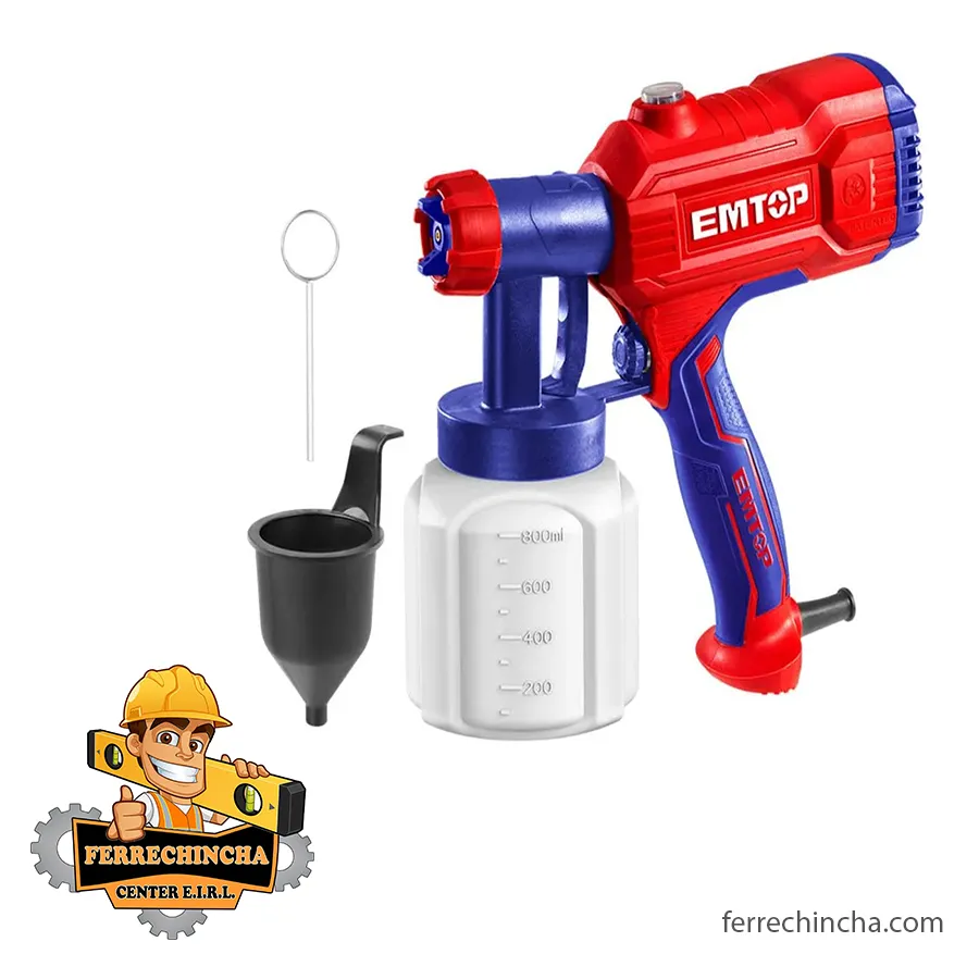 Pistola de pintar emtop 450w