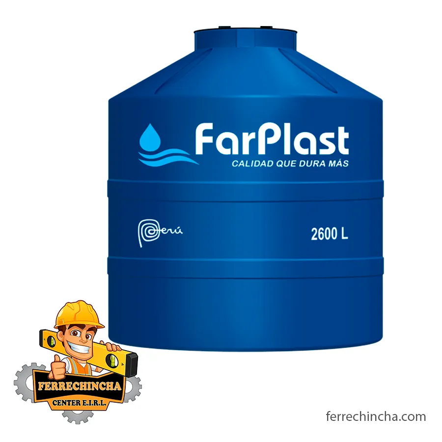 TANQUE ELEVADO FARPLAST 2600 LT. AZUL