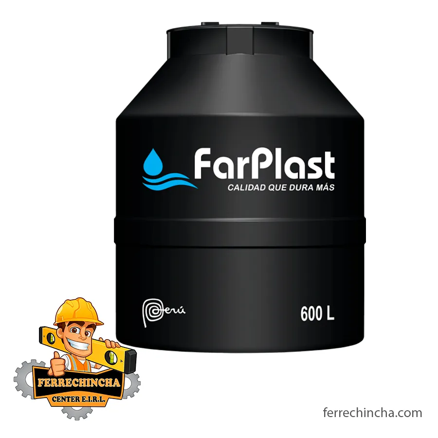 TANQUE FARPLAST 600 LT. NEGRO