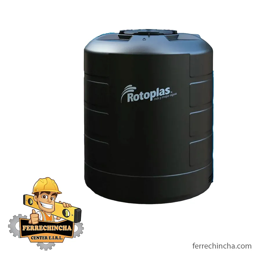 TANQUE ELEVADO ROTOPLAS 1100 LT. NEGRO