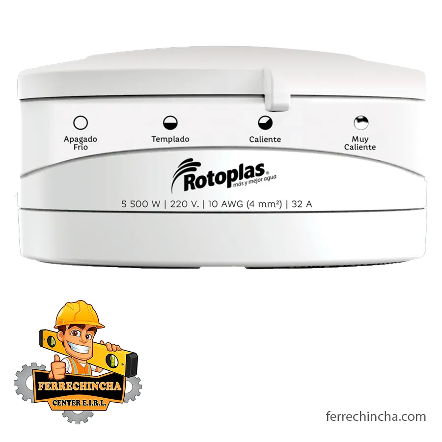 DUCHA ELECTRICA 4T 220V BLANCA ROTOPLAS 310812