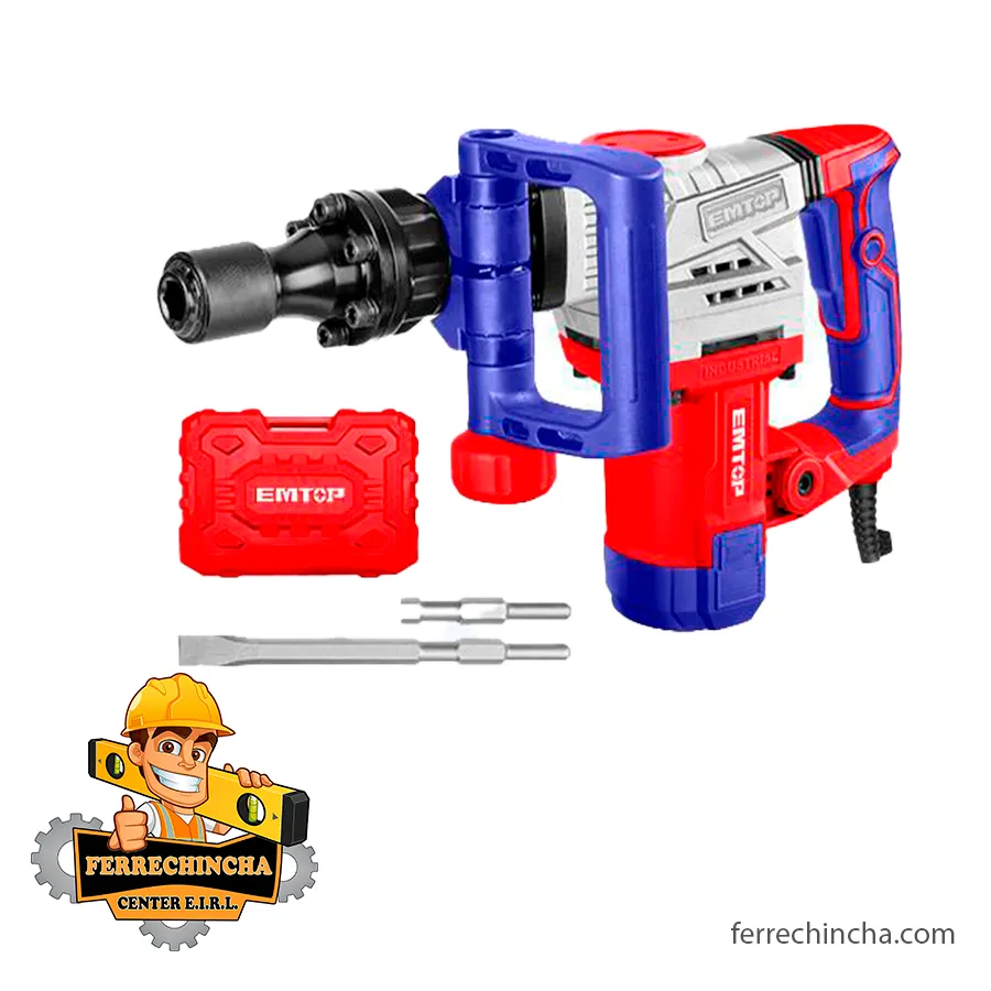 MARTILLO DEMOLEDOR HEX. 1300 W. - 7 KG. EMTOP  EDBRH1301