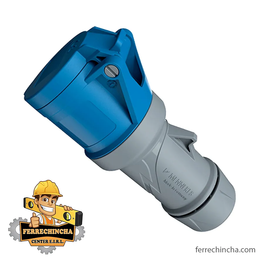CONECTOR INDUSTRIAL HEMBRA 16A - 2P+T MENNEKE AZUL (510/3402)