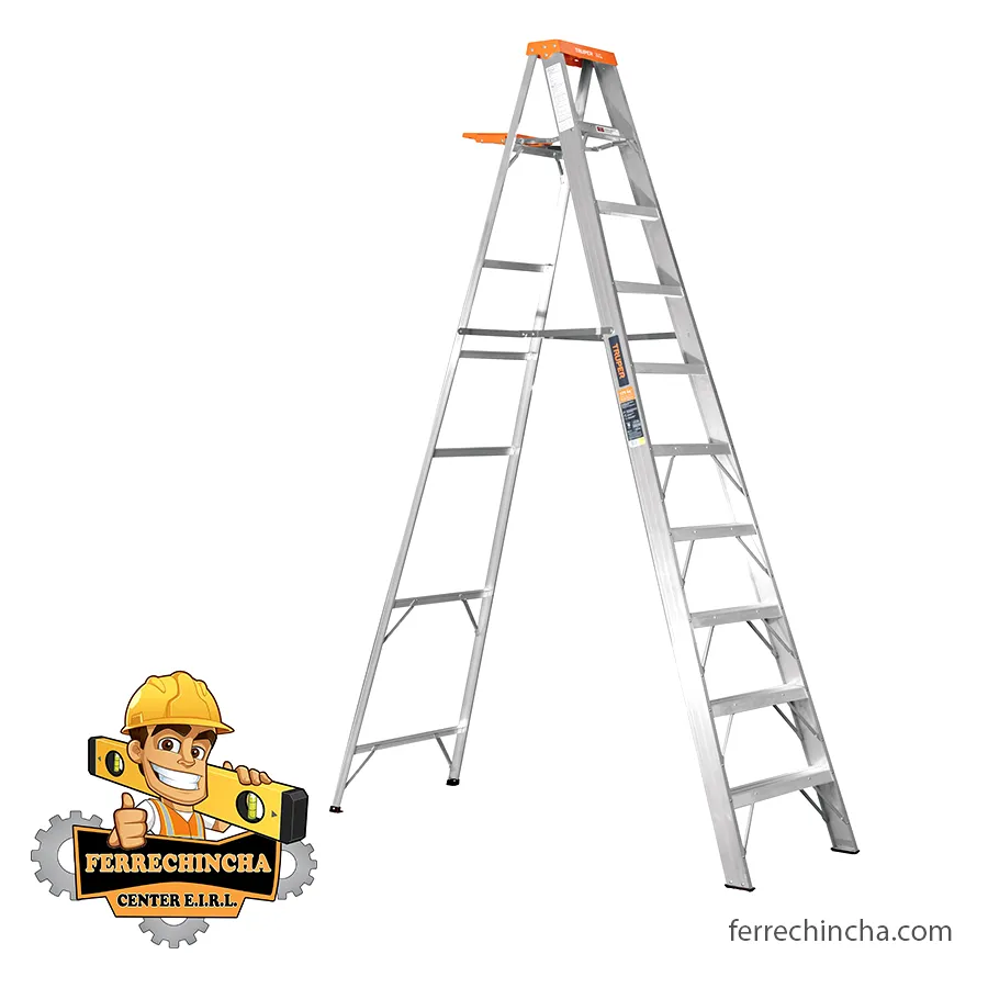 ESCALERA TIJERA ALUMINIO TRUPER 9 PASOS (10436)