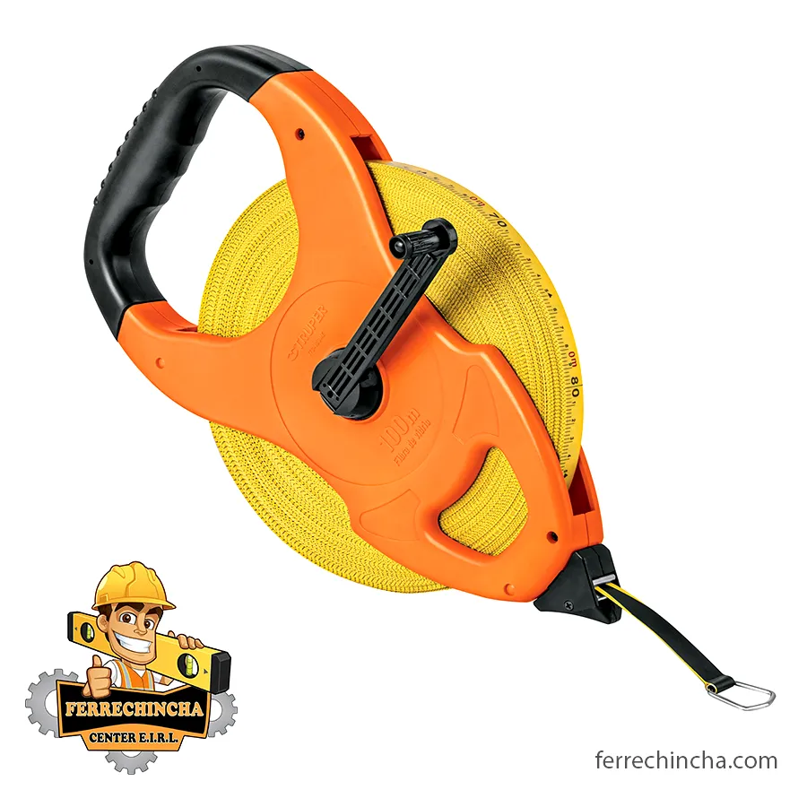 WINCHA FIBRA DE VIDRIO TIPO CRUCETA TRUPER 100 MTR (12645)